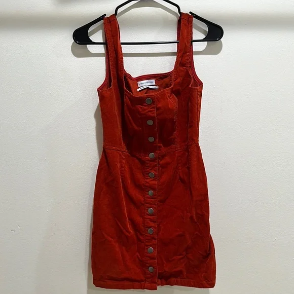 burnt orange corduroy dress Kimberly Corduroy Dress Burnt Orange